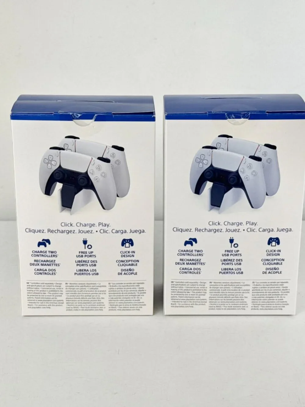 2Pcs - Sony Playstation 5 (PS5) DualSense Charging Station - BOX ONLY